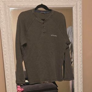 Columbia-sportswear Men's Green Khaki Shirt